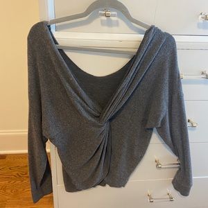 Mila grey top long sleeve M